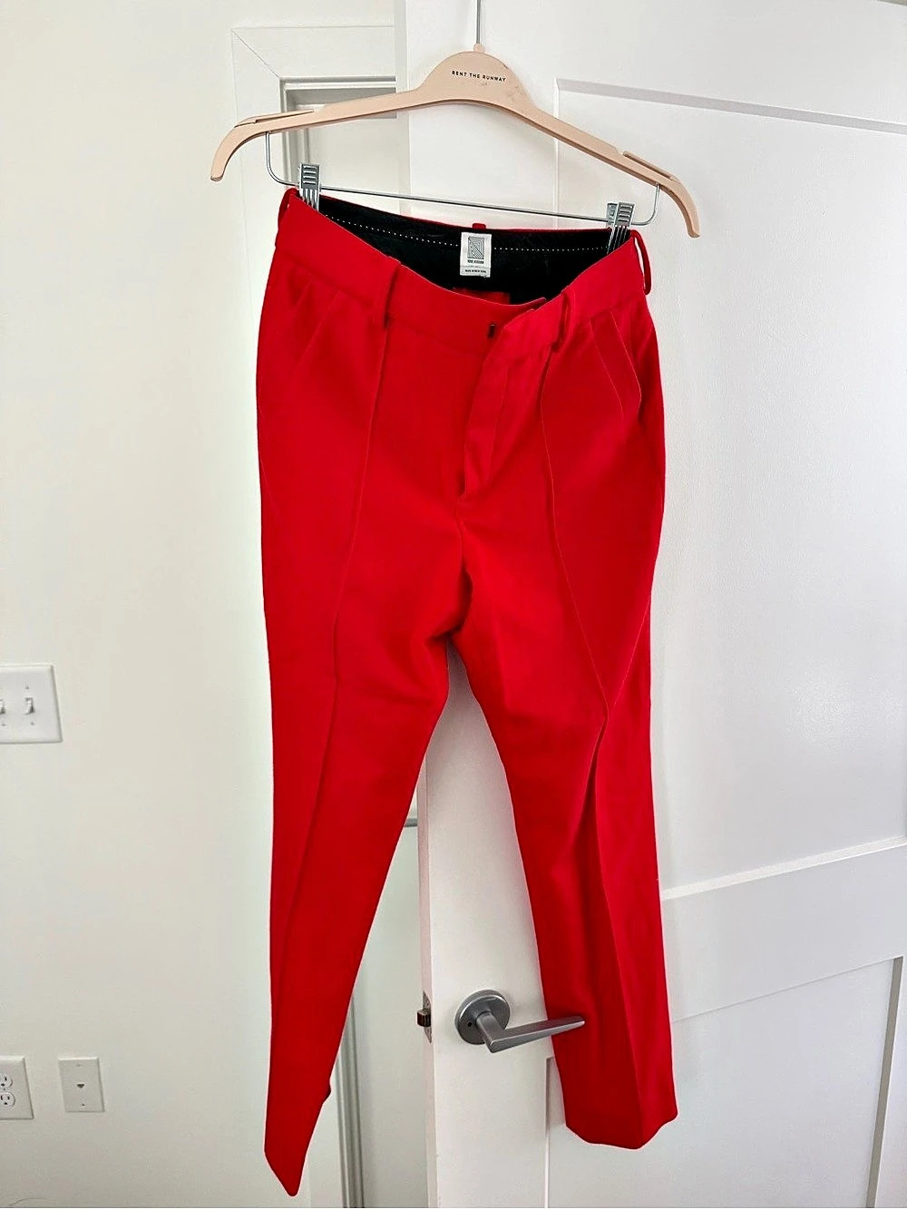 Rose Assouline Red Trousers